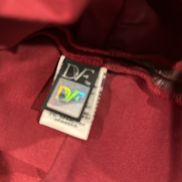 Diane von Furstenburg leather line dress - Picture 6 of 7